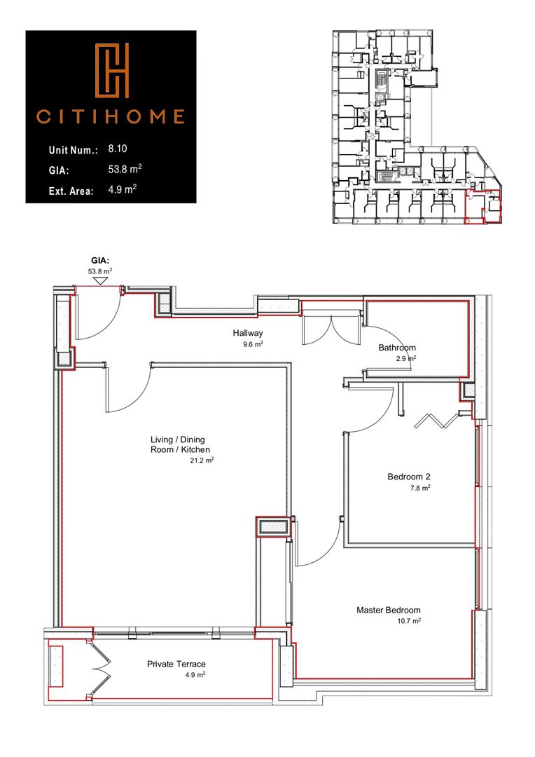 Image of Apartment - 2 Bedrooms - 1 Bathrooms for Sale in Victory Suites-Gibraltar, Image 6